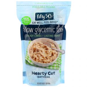 Comprar Fifty 50, Aveia Corte Vigoroso Pouco Glicêmico, 100% Integral, 16 oz (454 g)
