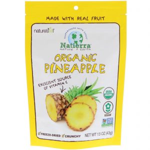 Comprar Natierra, Orgânico Liofilizado, Abacaxi, 1,5 oz (43 g)
