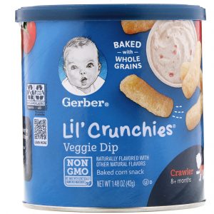 Comprar Gerber, Lil' Crunchies, 8+ Months, Veggie Dip, 1.48 oz (42 g)