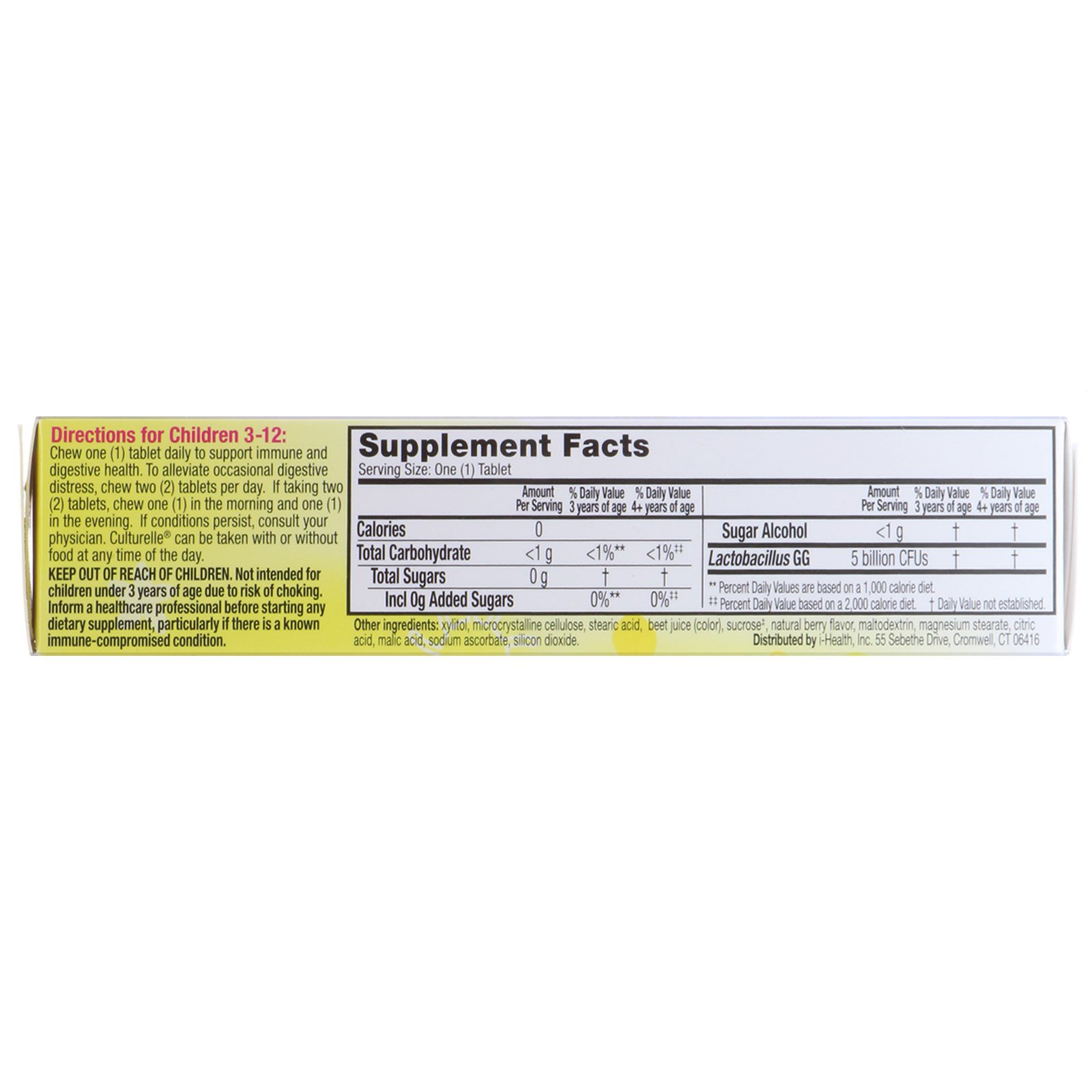 Comprar Culturelle, Probióticos Mastigáveis para Criança, Sabor Explosão de Bagas, 30 Comprimidos - Imagem 3