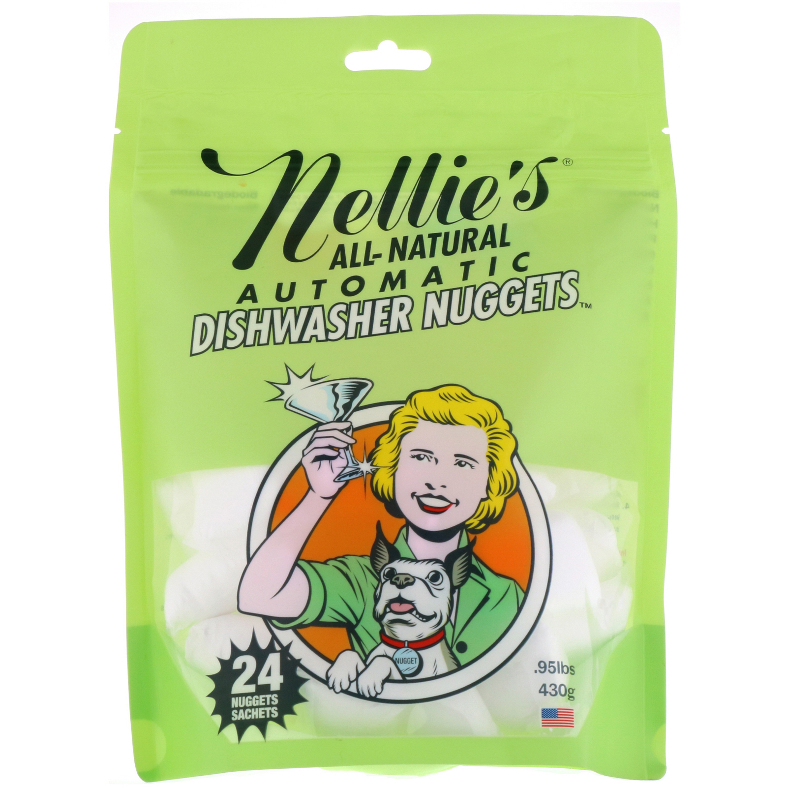 Comprar Nellie's, 100% Natural, Pastilhas para Lava-louças Automática, 24 Pastilhas, 430 g