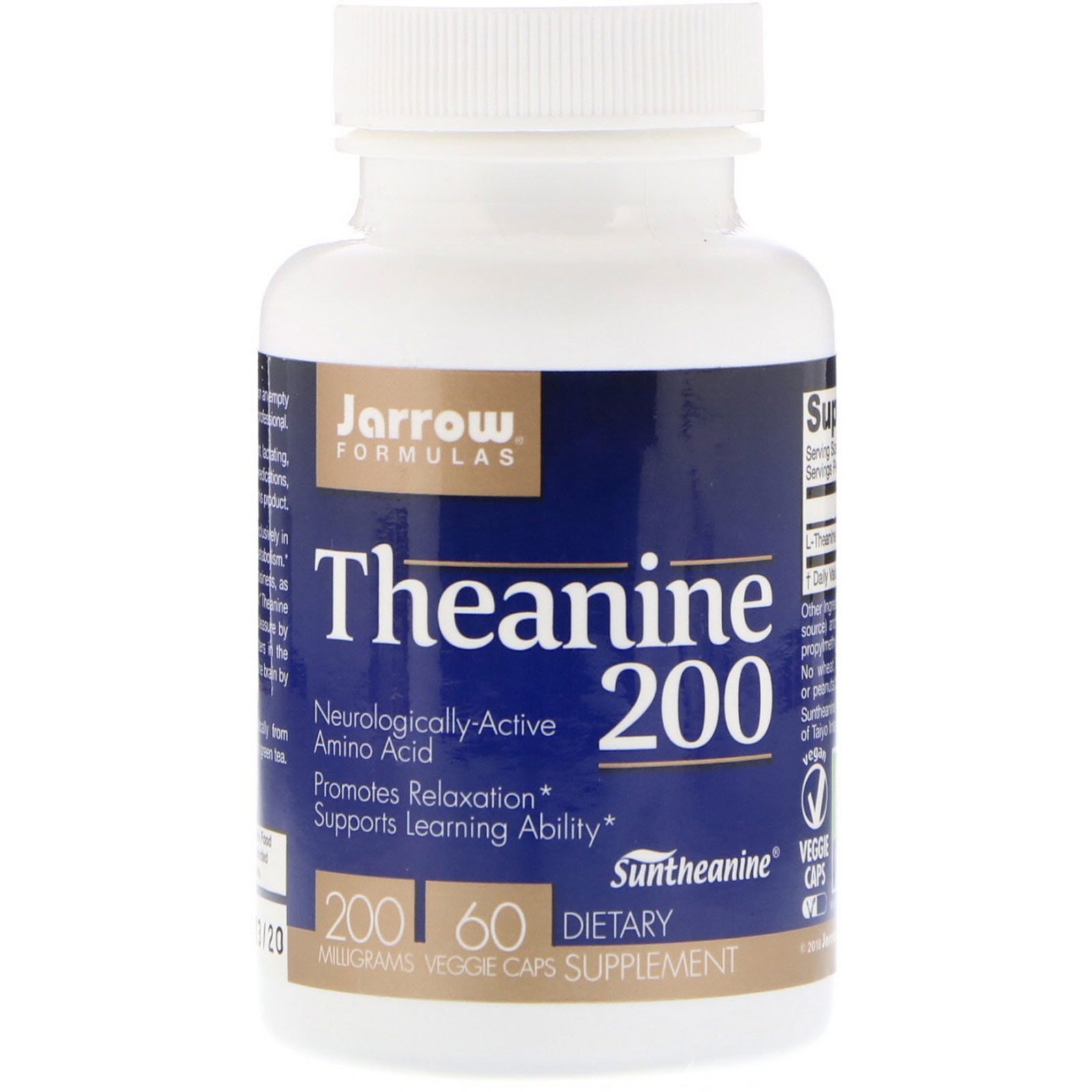 Comprar Jarrow Formulas, Teanina 200, 200 mg, 60 Cápsulas Vegetais