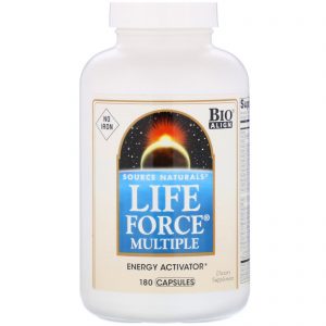 Comprar Source Naturals, Life Force Multiple, Sem Ferro, 180 Cápsulas