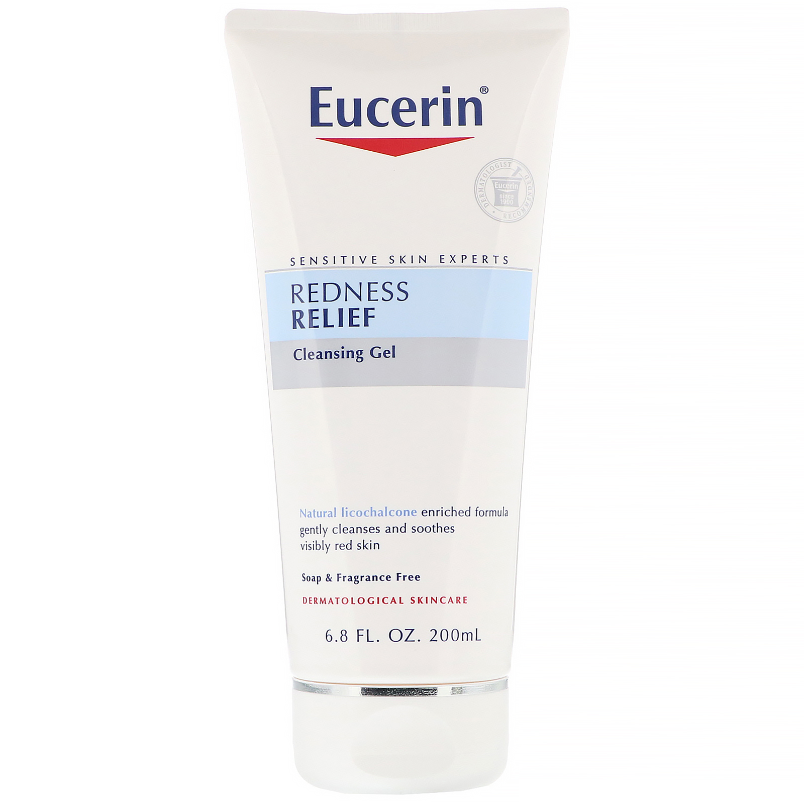 Comprar Eucerin, Redness Relief, Cleansing Gel, Fragrance Free, 6.8 fl oz (200 ml)