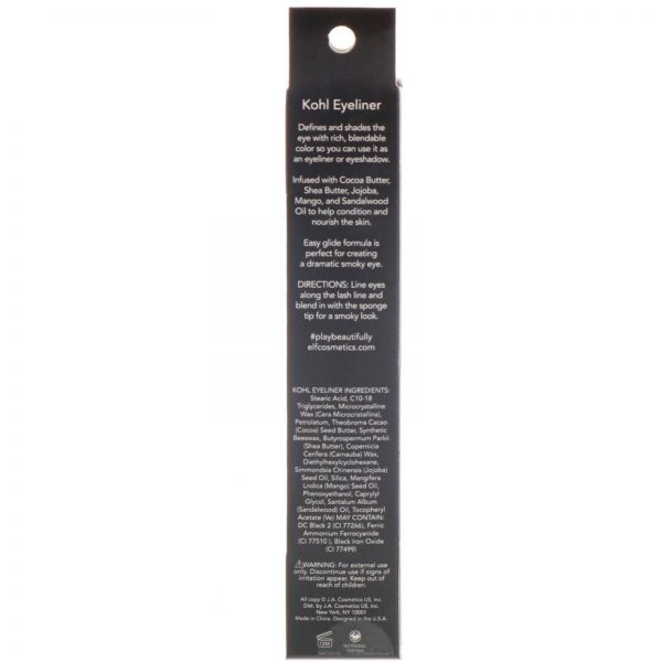 Comprar E.L.F., Delineador Studio Kohl, Preto, 0,095 oz (2,7 g) - Imagem 4