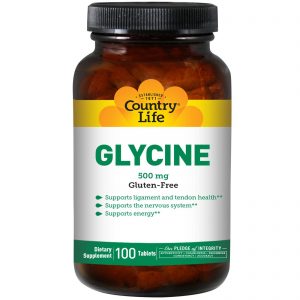 Comprar Country Life, Glicina, 500 mg, 100 Comprimidos