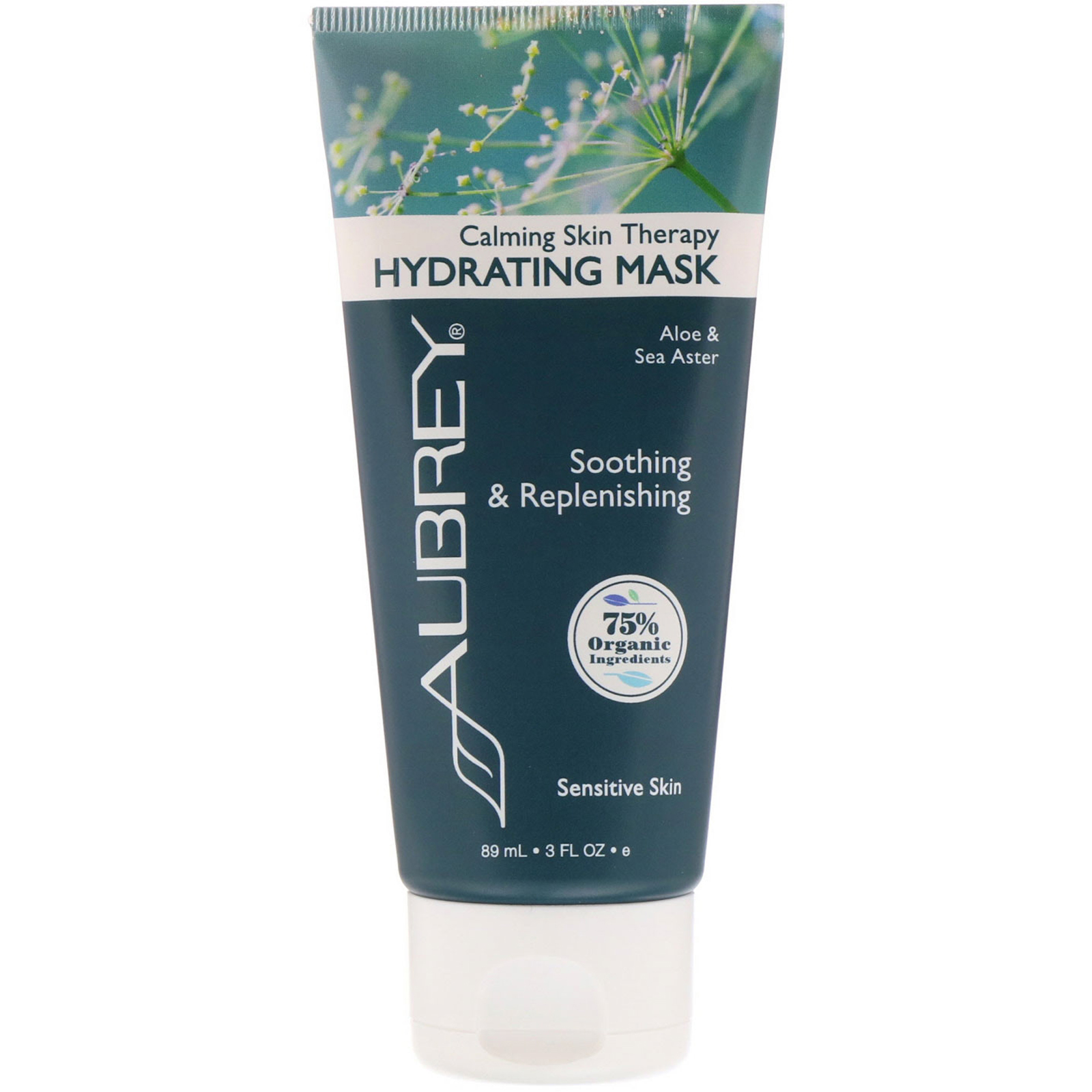 Comprar Aubrey Organics, Terapia Calmante para a Pele, Máscara Hidratante, Peles Sensíveis, 3 fl oz (89 ml) - Imagem 3