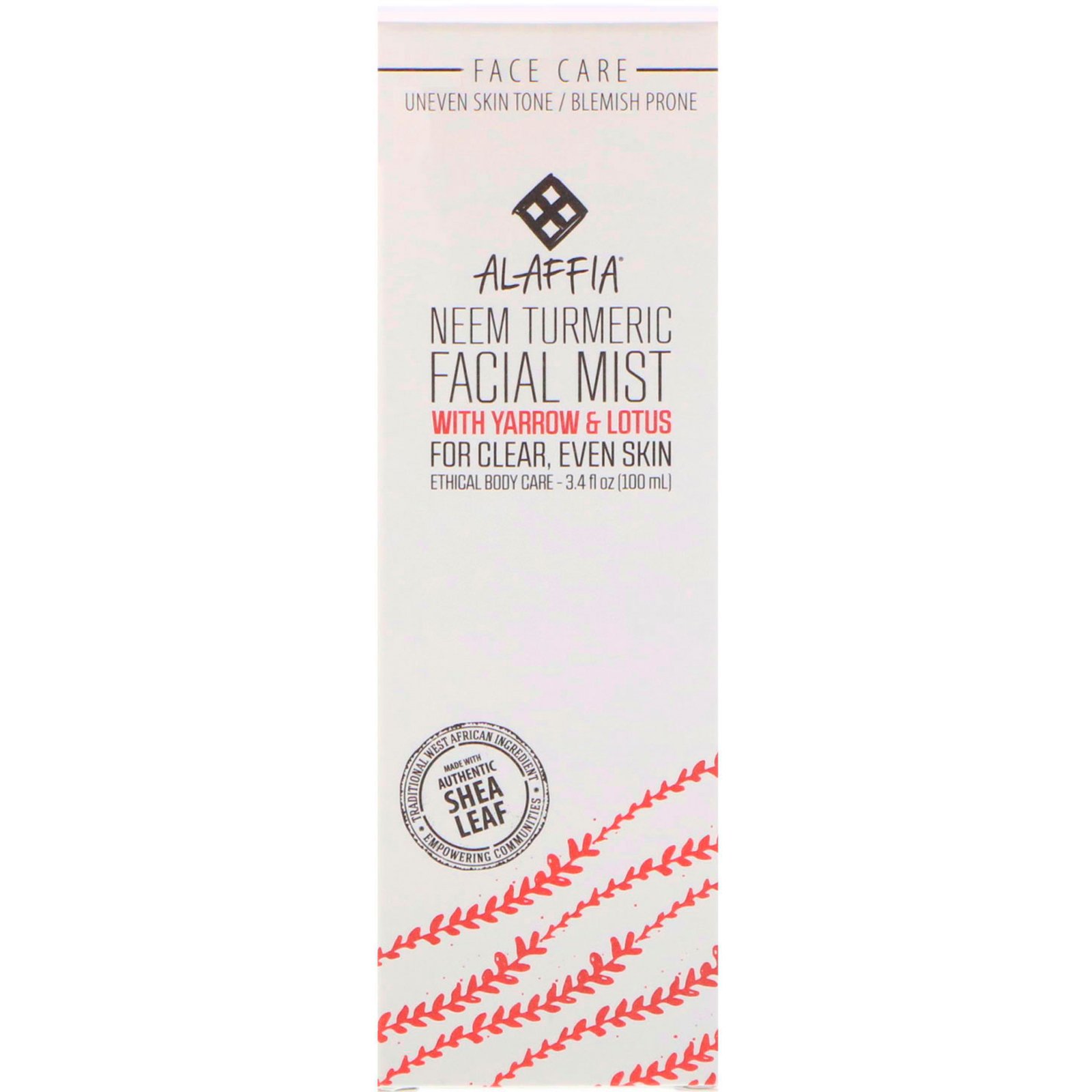 Comprar Alaffia, Neem Turmeric Facial Mist with Yarrow & Lotus, 3.4 fl oz (100 ml)