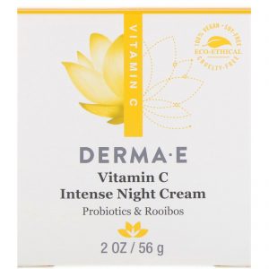 Comprar Derma E, Creme Noturno Intenso com Vitamina C, Probióticos e Rooibos
