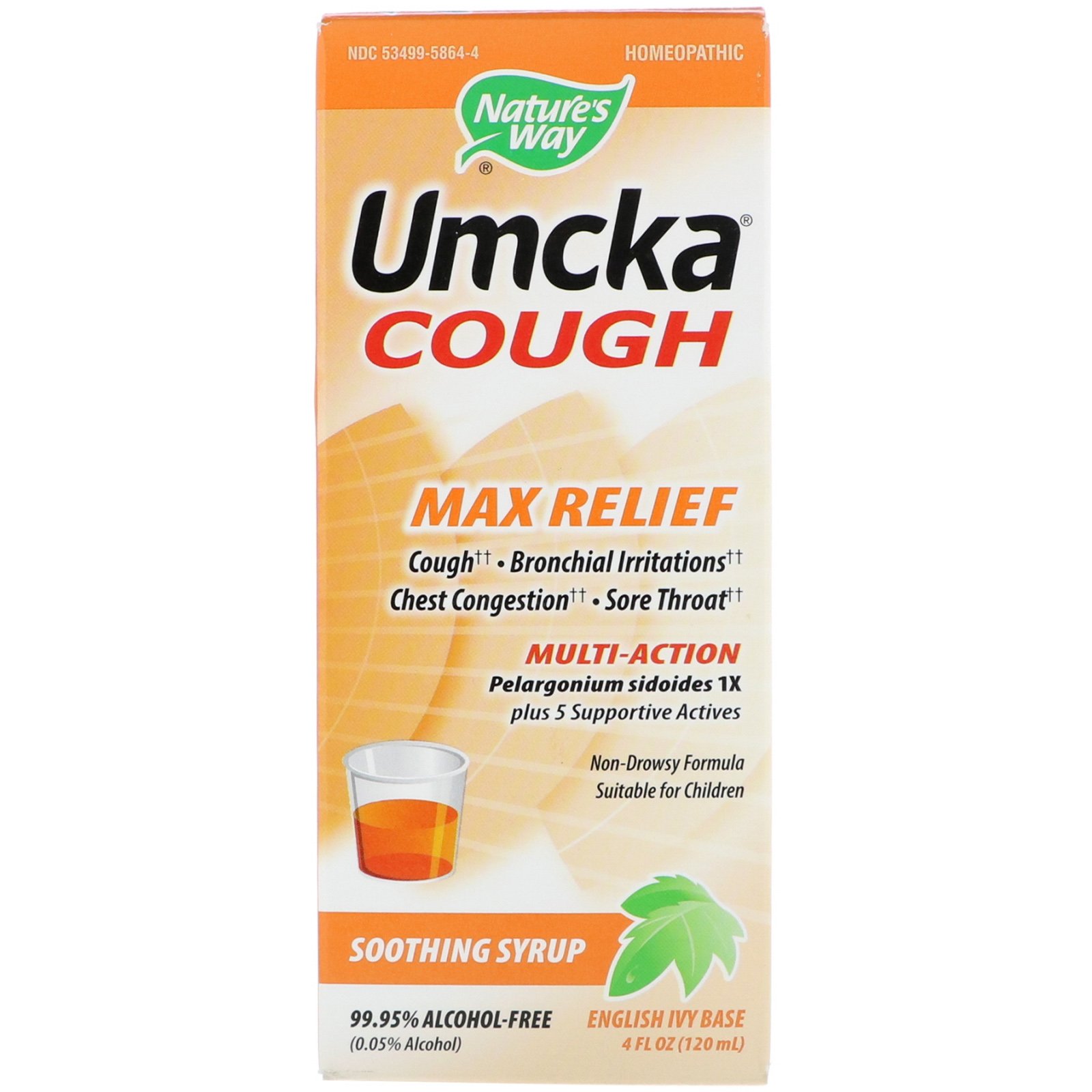 Comprar Nature's Way, Umcka Tosse, Alívio Máximo, Xarope Aliviante, 4 oz (120 ml)