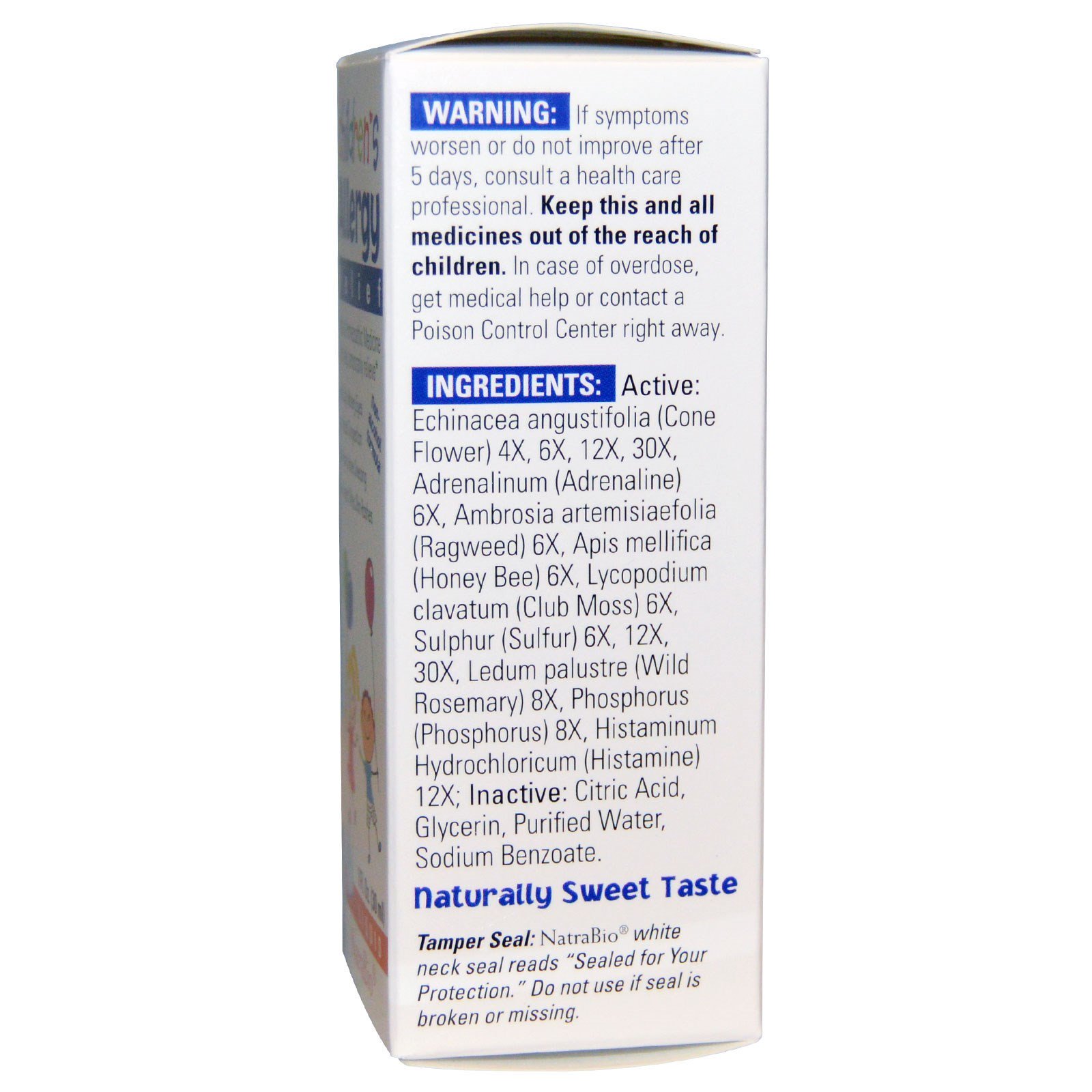 Comprar NatraBio, Alívio de Alergias para Crianças, Fórmula Não Alcoólica, Líquido, 1 fl oz (30 ml) - Imagem 2
