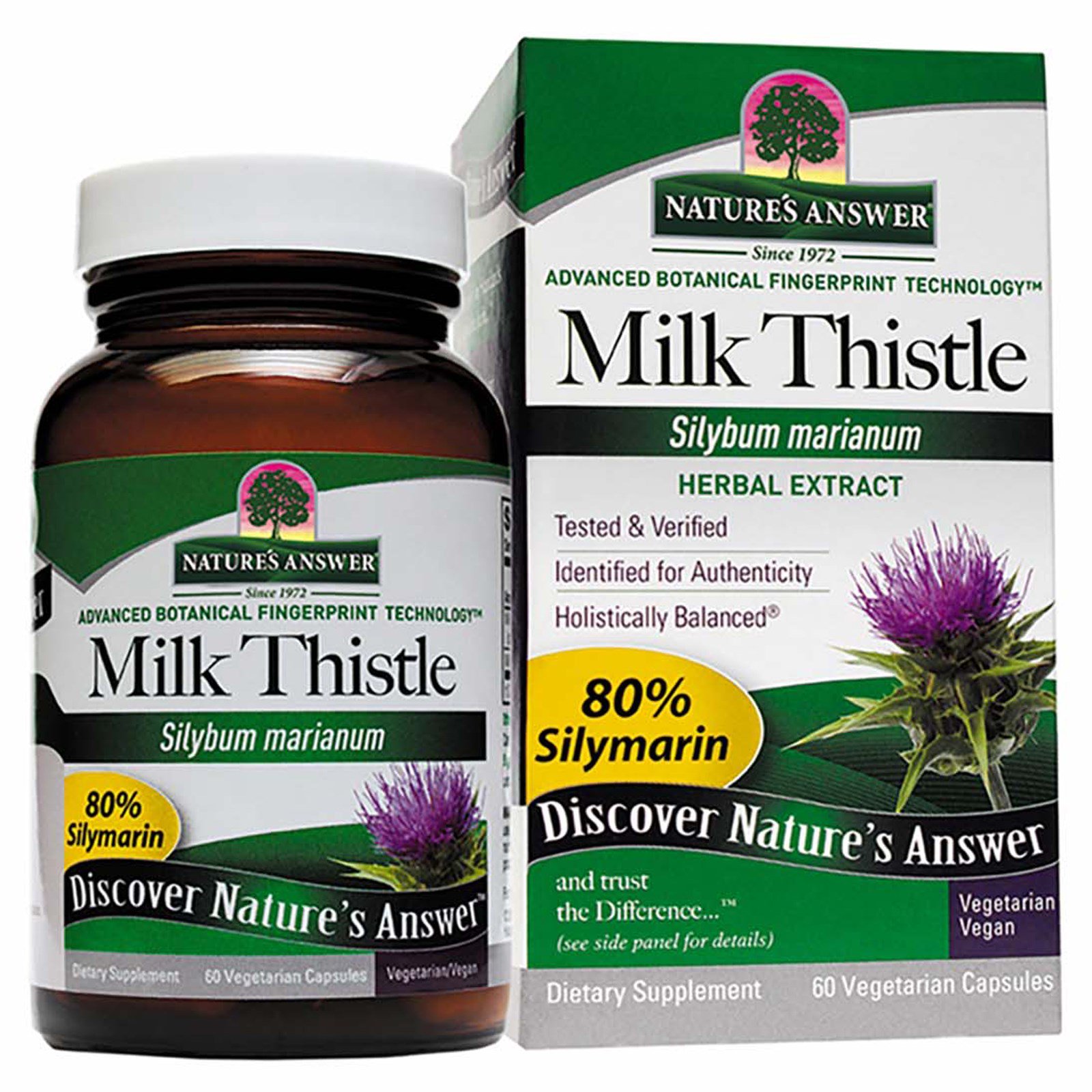 Comprar Nature's Answer, Milk Thistle, 60 Vegetarian Capsules