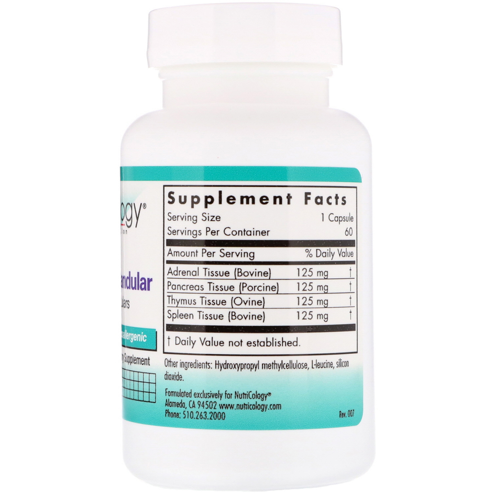 Comprar Nutricology, Glandular ImmoPlex, 60 Cápsulas Vegetarianas - Imagem 2