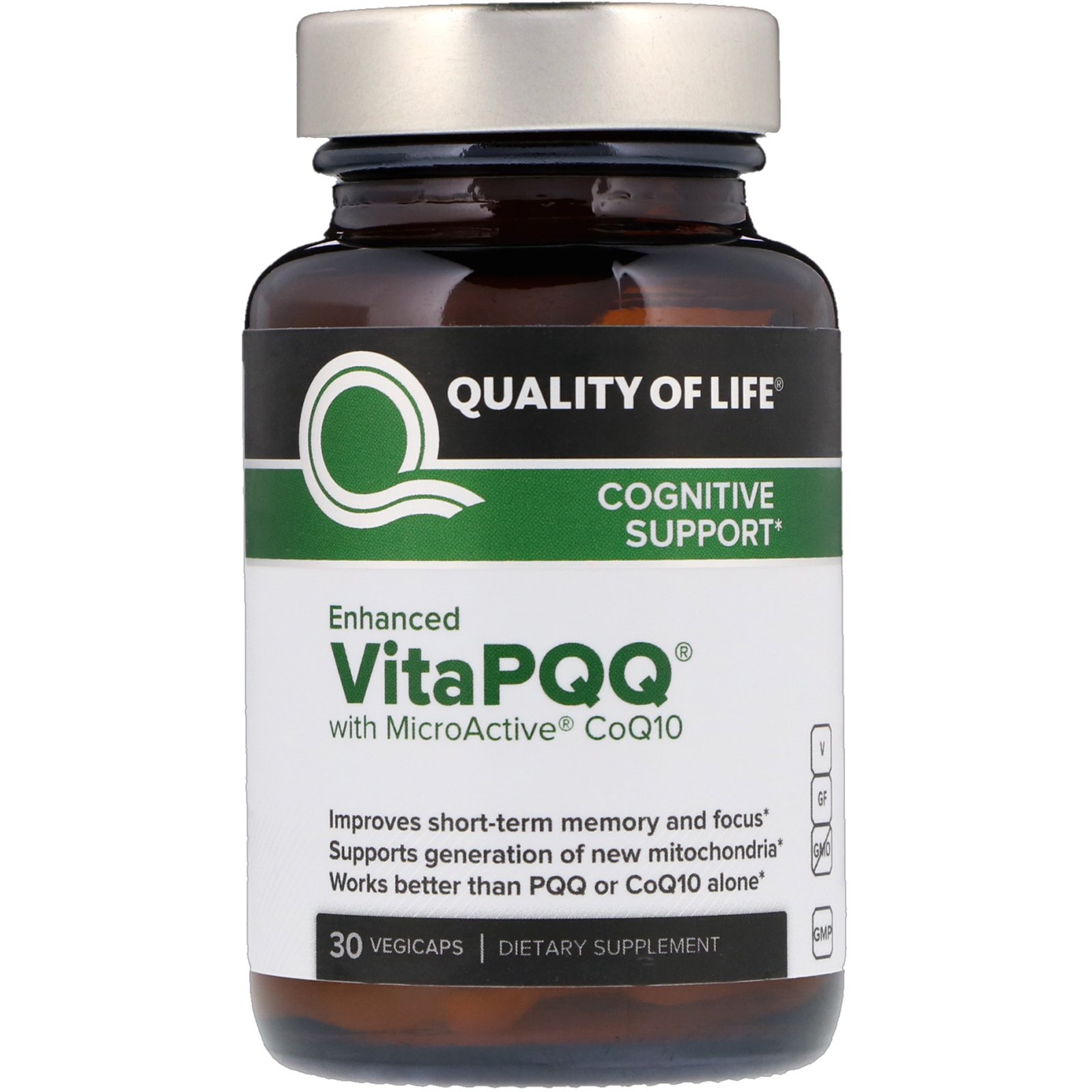 Comprar Quality of Life Labs, VitaPQQ, Auxílio Cognitivo, 30 Vegicaps