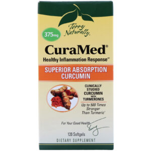 Comprar EuroPharma, Terry Naturally, CuraMed, 375 mg, 120 Cápsulas de Softgel