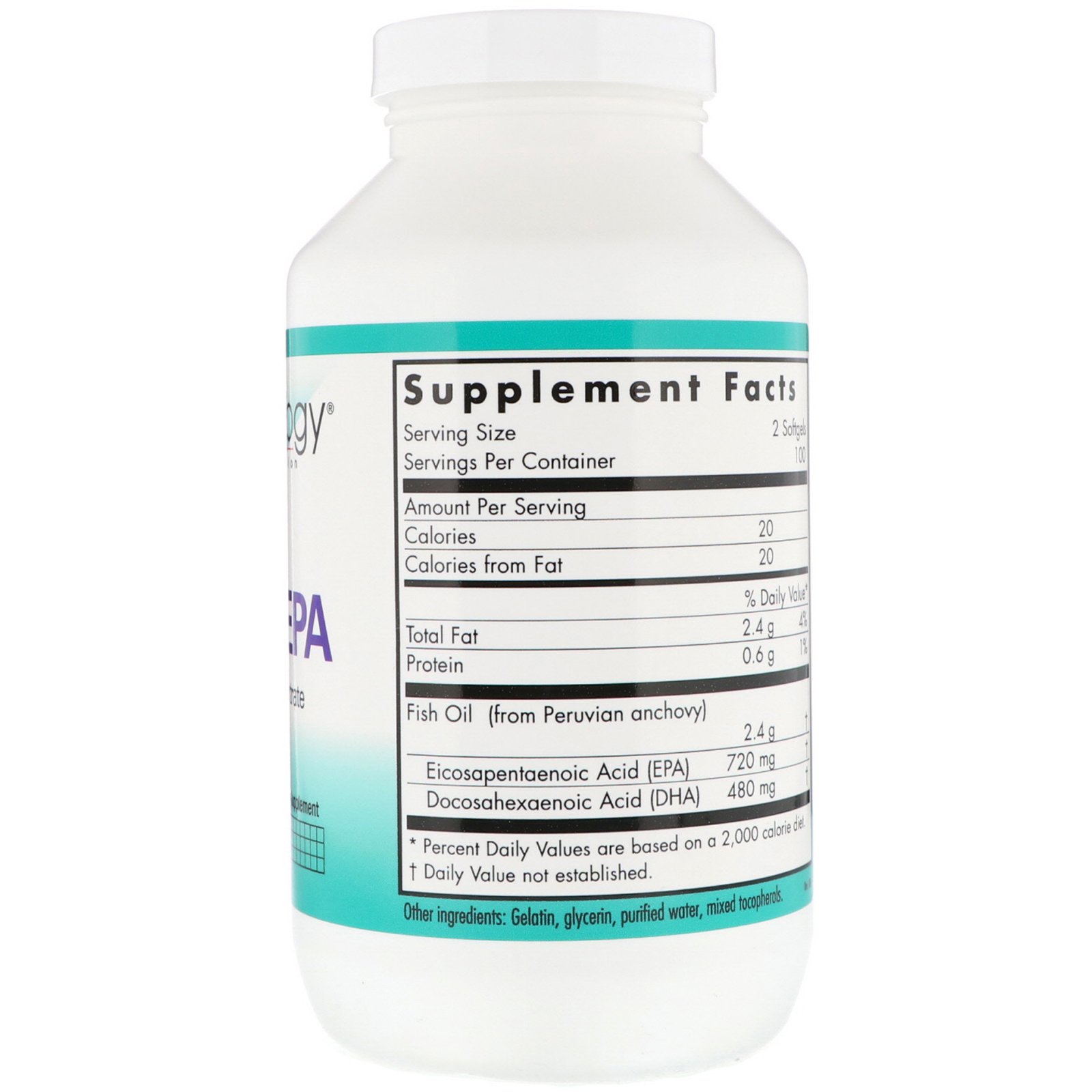 Comprar Nutricology, Super EPA, Óleo de Peixe Concentrado, 200 Cápsulas Gelatinosas - Imagem 2