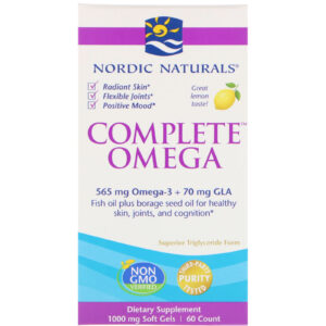 Comprar Nordic Naturals, Ômega Completo, Limão, 1000 mg, 60 cápsulas gelatinosas