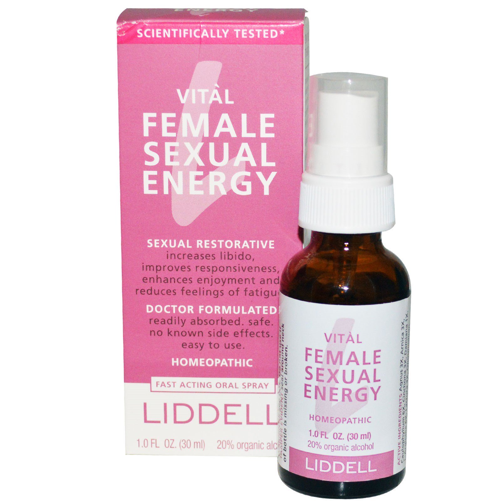 Comprar Liddell, Vital, Energia Sexual Feminina, Spray Oral de Ação Rápida, 1.0 fl oz (30 ml)