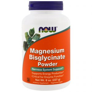 Comprar Now Foods, Bisglicinato de Magnésio em Pó, 227 g (8 oz)