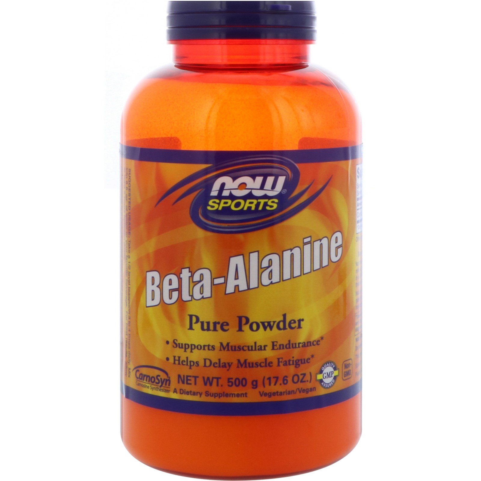 Comprar Now Foods, Esportes, Beta-Alanina, Pó Puro, 500 g (17,6 oz)