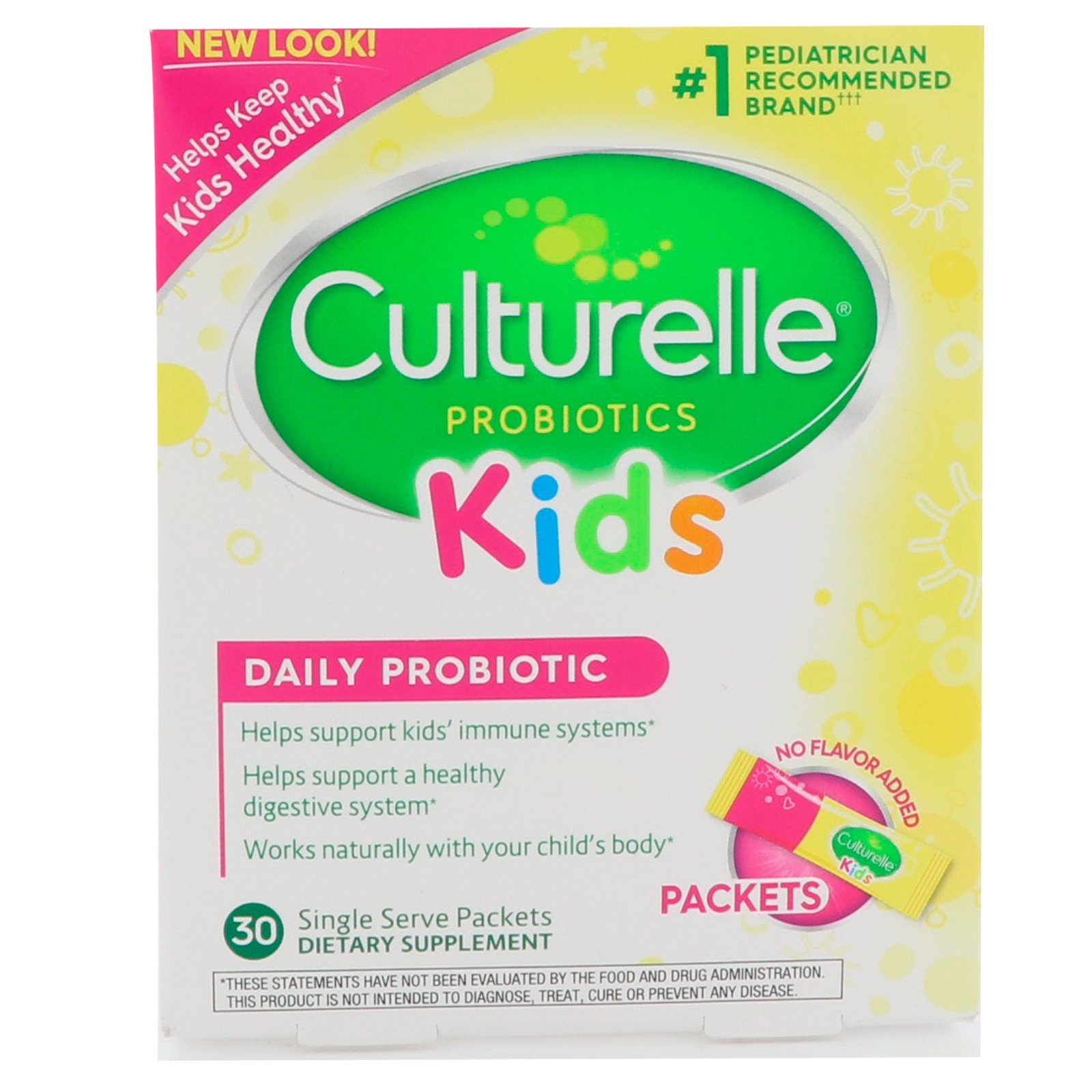 Comprar Culturelle, Crianças, Probiótico Diário, Sem Sabor, 30 Pacotes de Porção Única