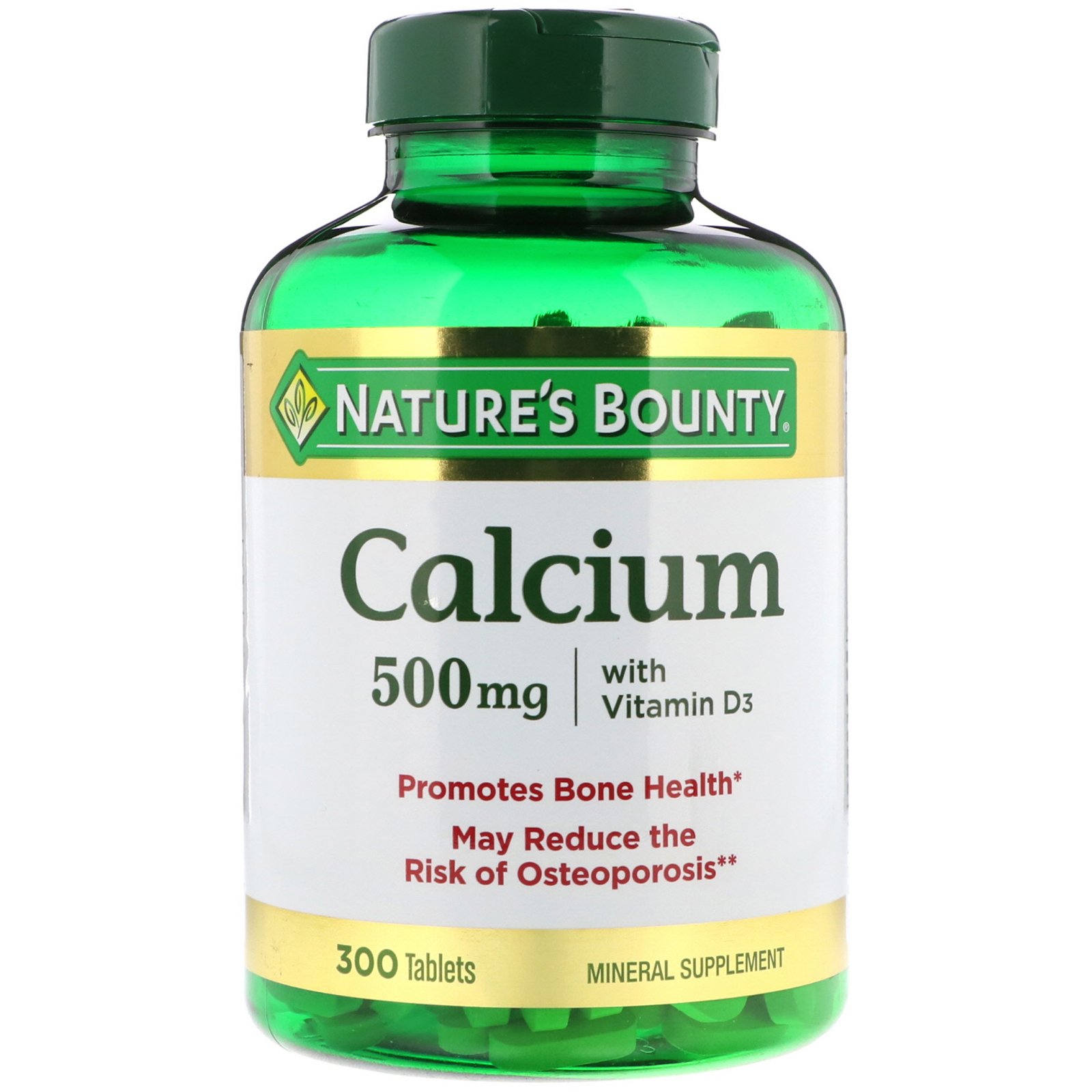 Comprar Nature's Bounty, Cálcio com Vitamina D, 500 mg, 300 Cápsulas