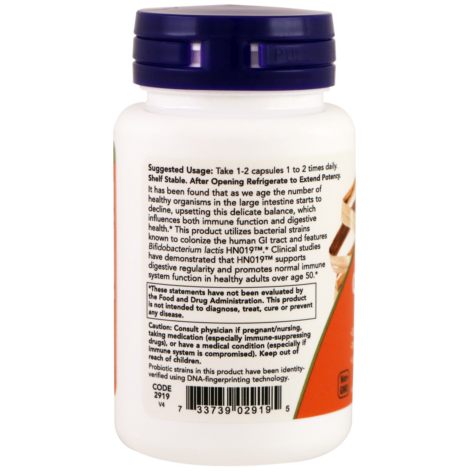 Comprar Now Foods, Clinical GI Probiotic, 60 Cápsulas Vegetais - Imagem 3