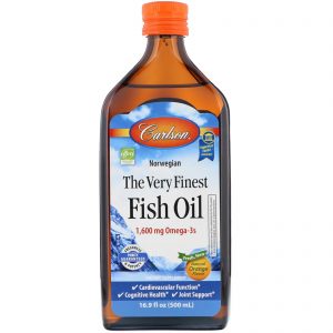 Comprar Carlson Labs, Norwegian, The Very Finest Fish Oil, Natural Orange Flavor, 1,600 mg, 16.9 fl oz (500 ml)