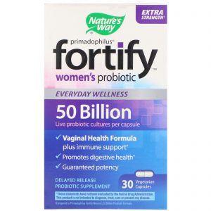 Comprar Nature's Way, Primadophilus, Fortify, Women's Probiotic, Extra Strength, 30 Vegetarian Capsules