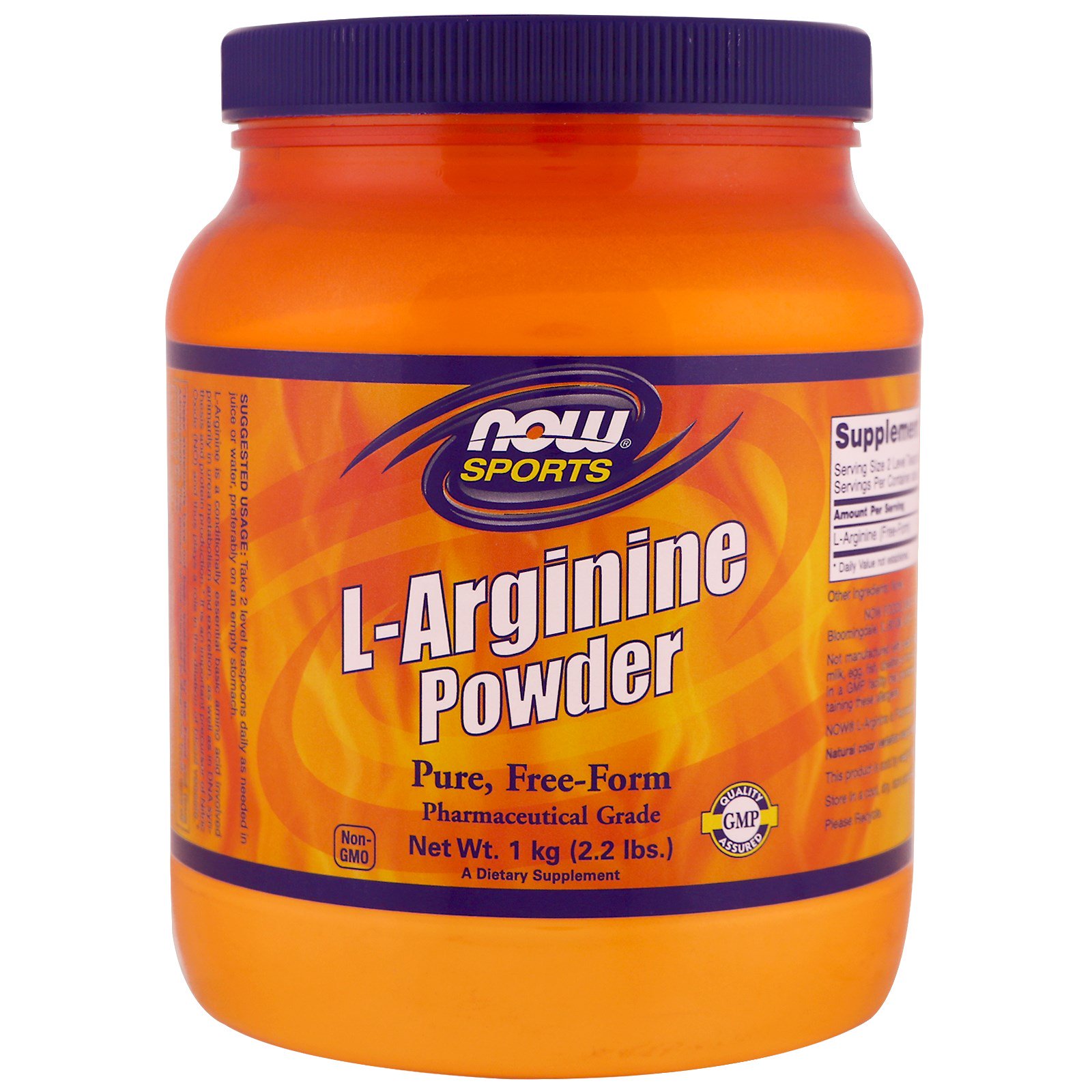 Comprar Now Foods, Sports, L-Arginina em Pó, 1 kg (2.2 lbs)