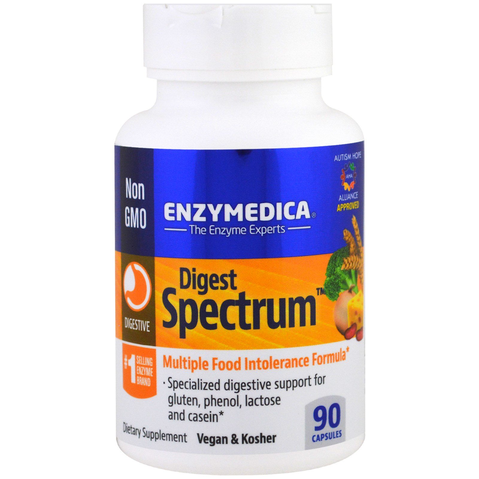 Comprar Enzymedica, Digest Spectrum, 90 Cápsulas