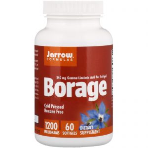 Comprar Jarrow Formulas, Borage, GLA-240, 1,200 mg, 60 Softgels