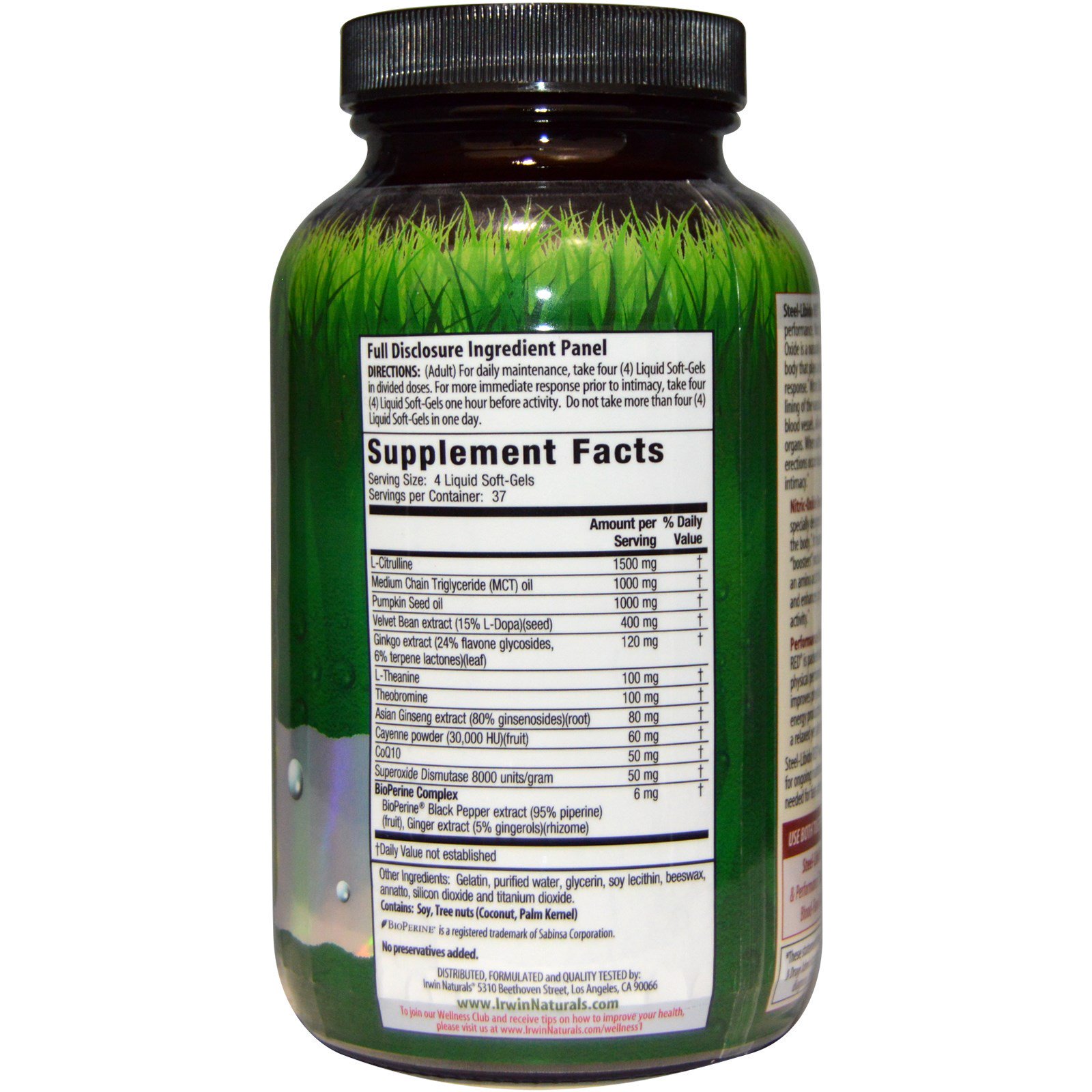 Comprar Irwin Naturals, Steel-Libido Red, Magnum Blood-Flow, 150 Cápsulas Softgel Líquidas - Imagem 2
