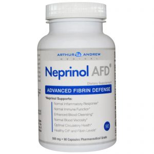 Comprar Arthur Andrew Medical, Neprinol AFD, Defesa Fibrina Avançada, 500 mg, 90 Cápsulas