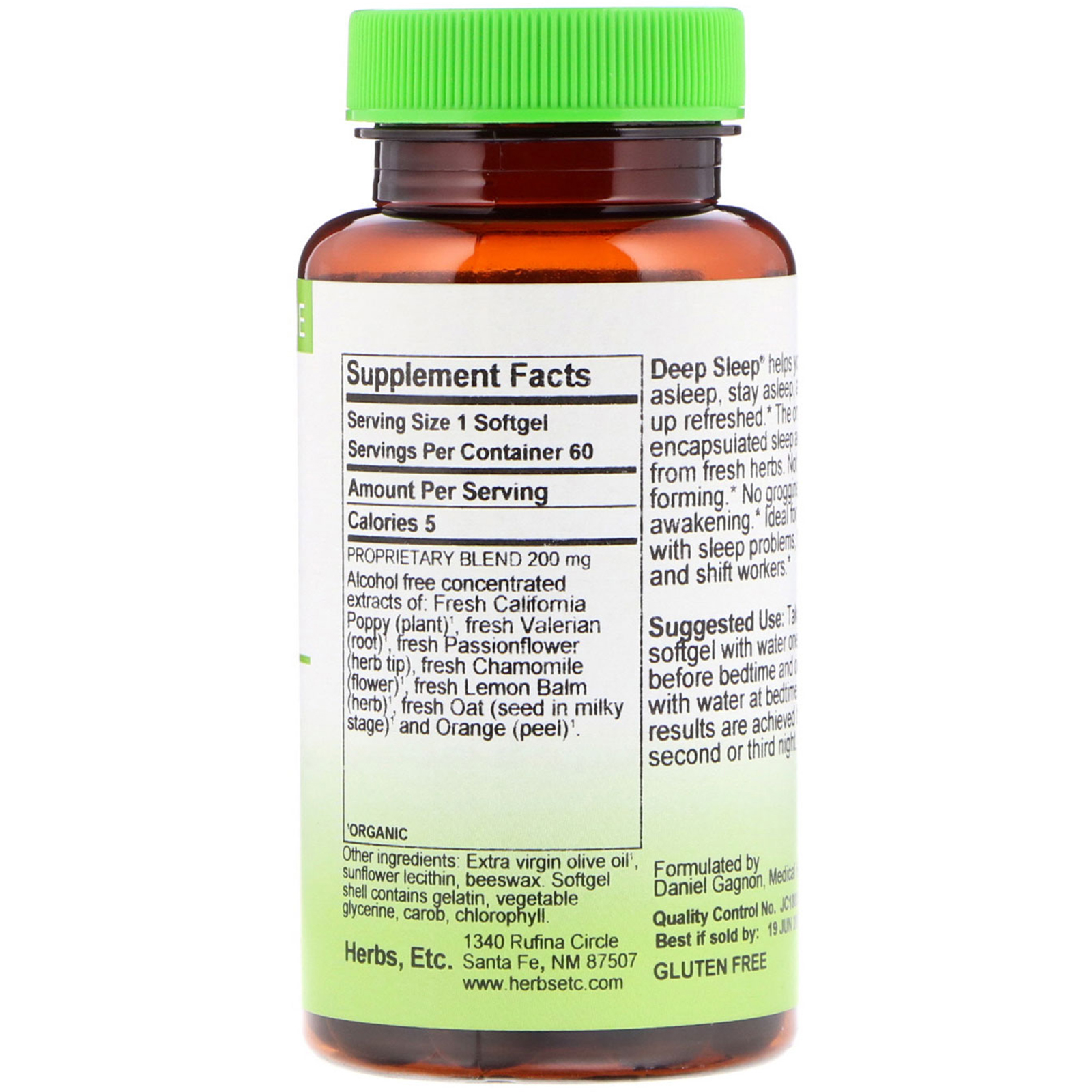 Comprar Herbs Etc., Sono Profundo, 60 Cápsulas Softgel de Ação Rápida - Imagem 2