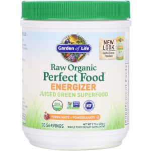 Comprar Garden of Life, RAW Organic Perfect Food Energizer, Yerba Mate- Pomegranate, 9.73 oz (276 g)