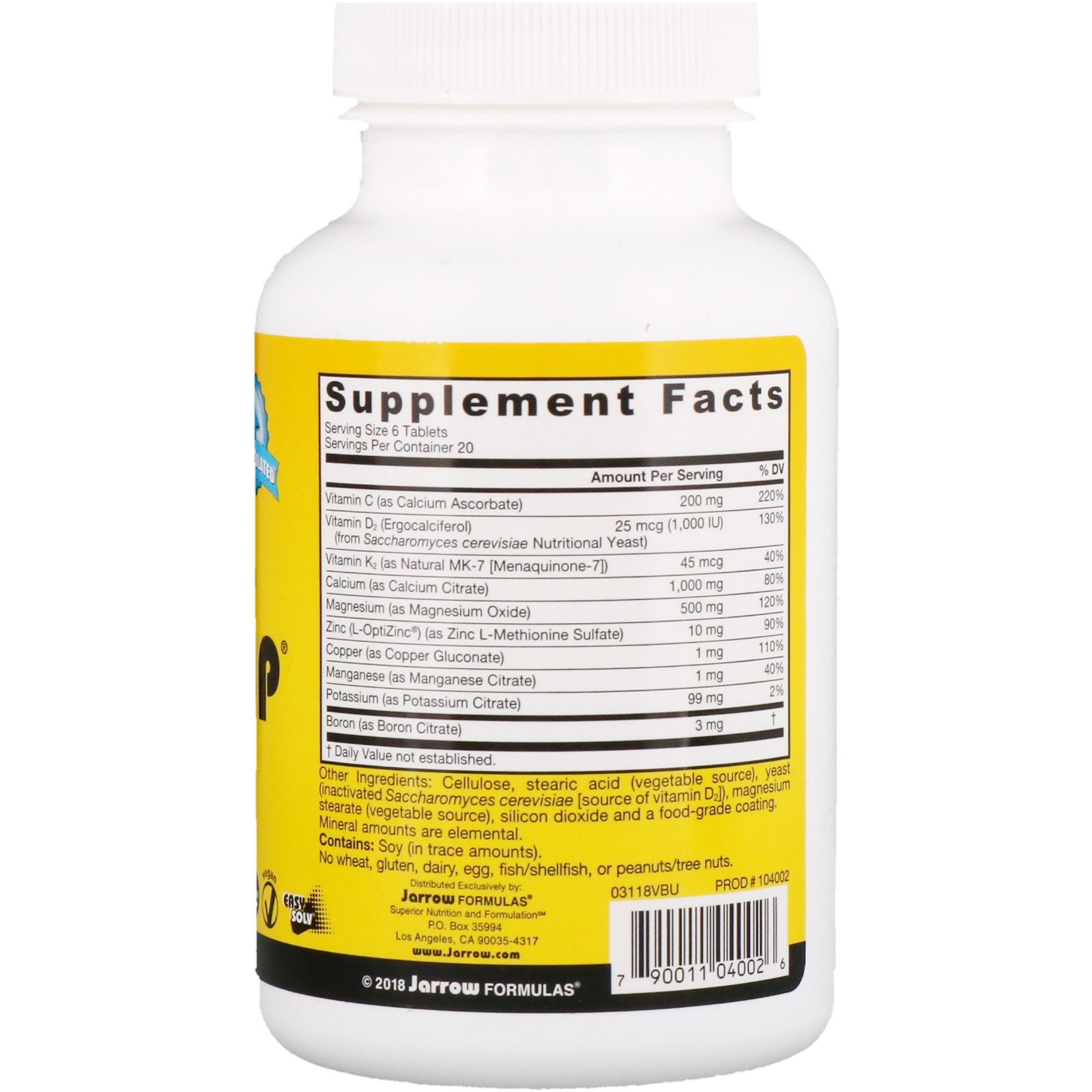Comprar Jarrow Formulas, Bone-Up with Calcium Citrate, 120 Tablets - Imagem 2