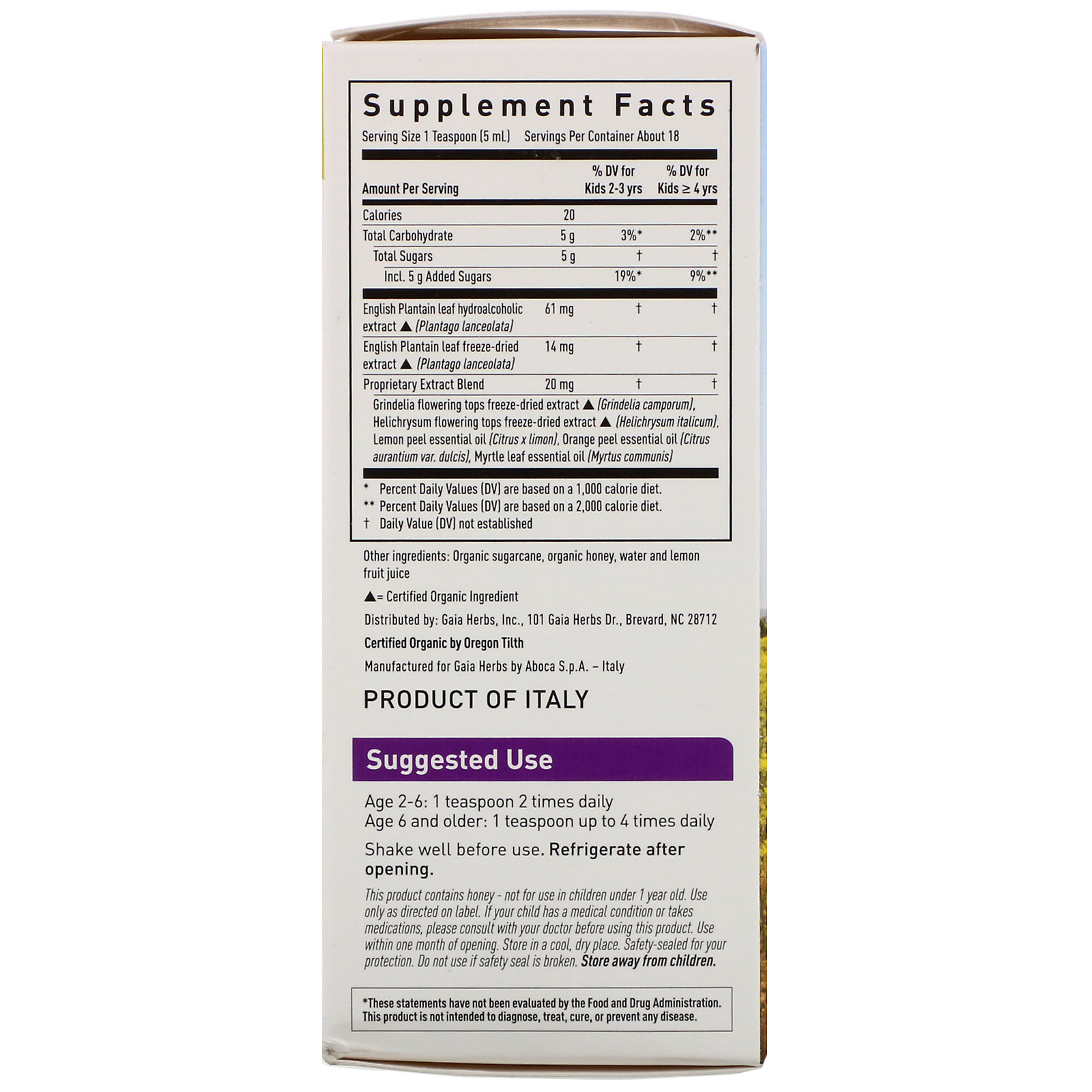 Comprar Gaia Herbs, Bronchial Wellness for Kids, 3 fl oz (89 ml) - Imagem 2