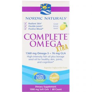 Comprar Nordic Naturals, Complete Omega Xtra, Limão, 1.000 mg, 60 Cápsulas Gelatinosas