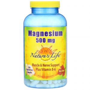 Comprar Nature's Life, Magnesium, 500 mg, 250 Vegetarian Capsules