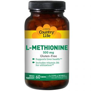 Comprar Country Life, L-Metionina, 500 mg, 60 tabletes