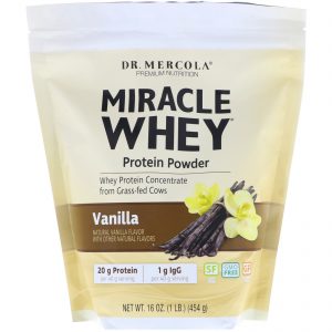 Comprar Dr. Mercola, Suplementos Premium, Whey Milagre, Proteína em Pó, Baunilha, 1 lb (454 g)