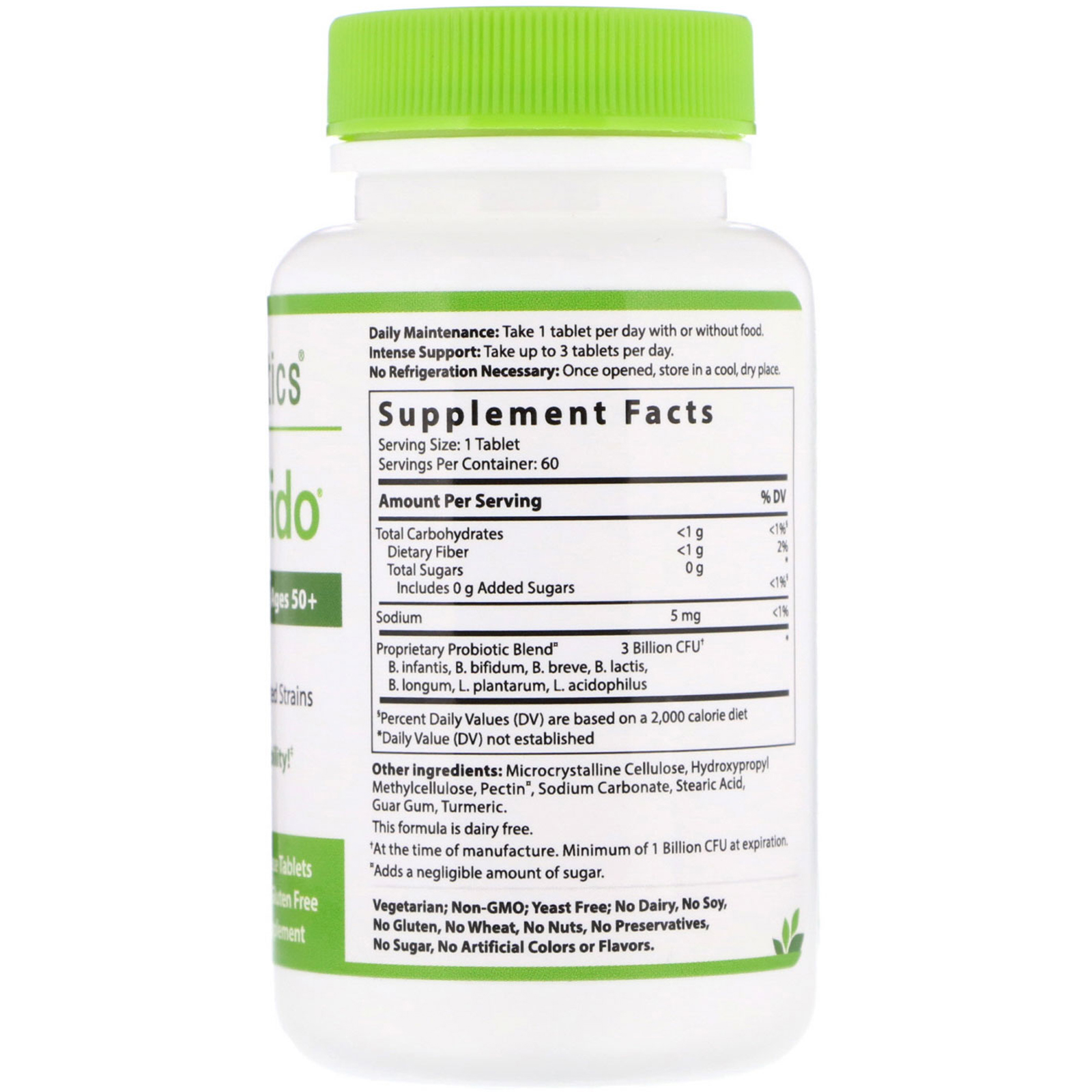 Comprar Hyperbiotics, PRO-Bifido, Suporte Probiótico para Idades 50+, 60 Comprimidos de Liberação Prolongada - Imagem 2