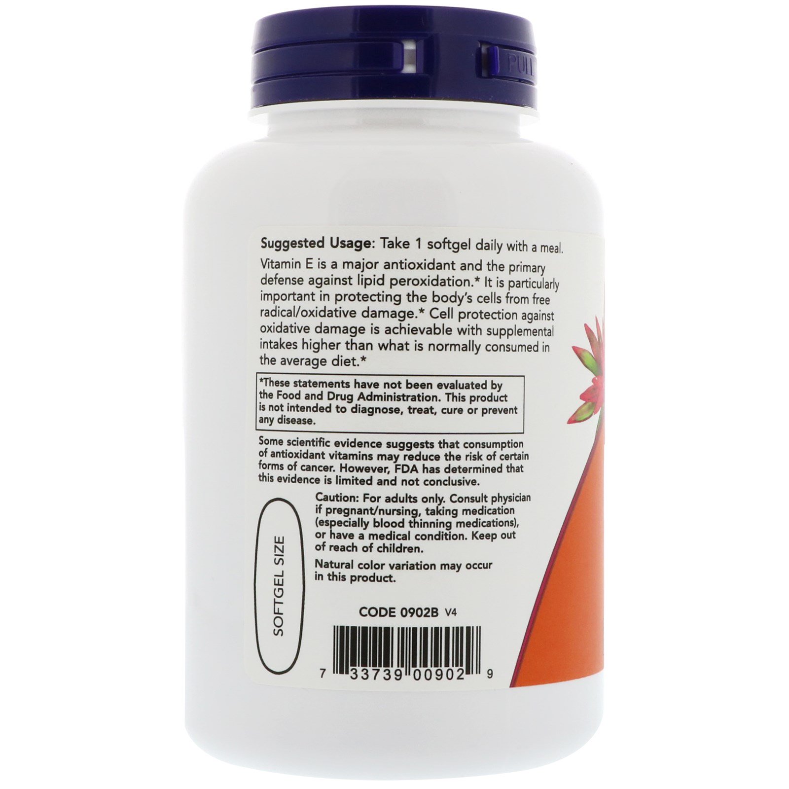 Comprar Now Foods, E-1000, 100 Cápsulas Softgel - Imagem 3