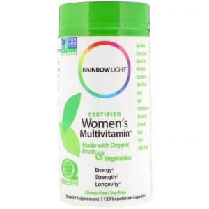 Comprar Rainbow Light, Multivitamínico Certificado para Mulheres, 120 Cápsulas Vegetarianas