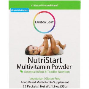 Comprar Rainbow Light, NutriStart, Multivitamínico em Pó, 25 Pacotes, 53 g (1,9 oz)