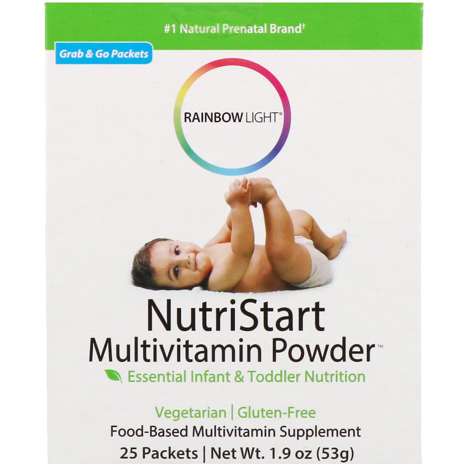 Comprar Rainbow Light, NutriStart, Multivitamínico em Pó, 25 Pacotes, 53 g (1,9 oz)