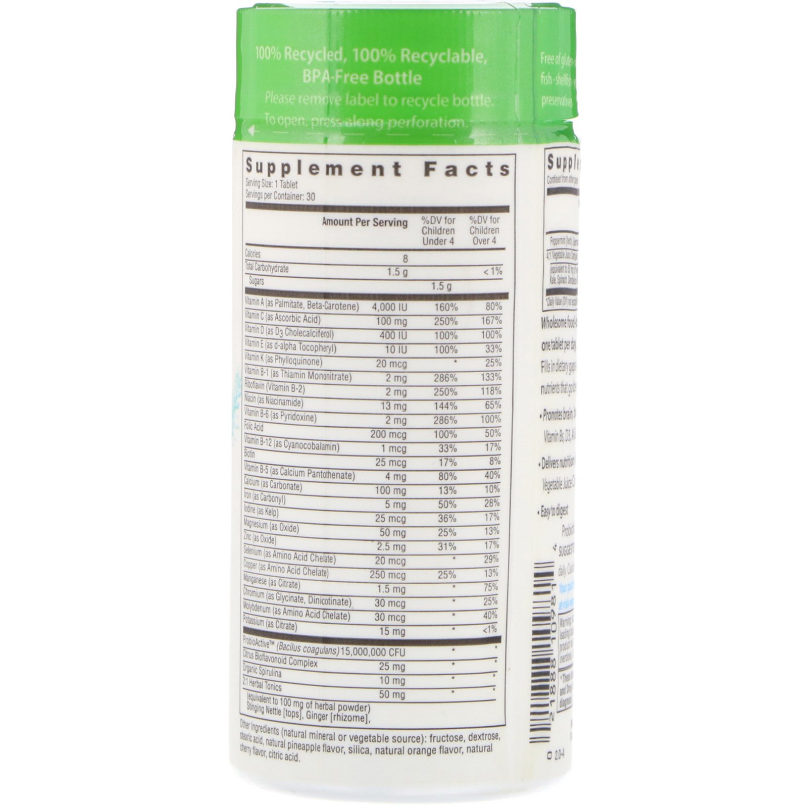 Comprar Rainbow Light, Um para Crianças, Céu Estrelado, Multivitamínico a Base de Alimentos, Ponche de Frutas, 30 comprimidos mastigáveis - Imagem 2