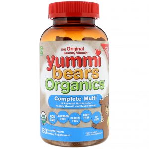 Comprar Hero Nutritional Products, Yummi Bears Organics, Complete Multi, Organic Strawberry, Orange and Pineapple Flavors, 180 Yummi Bears