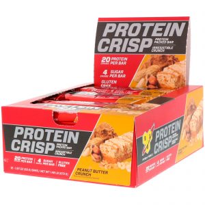 Comprar BSN, Protein Crisp, Sabor Manteiga de Amendoim Crocante, 12 Bares, 56 g (1,97 oz) Cada